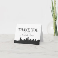 Minimal New York Wedding Thank You