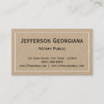 [ Thumbnail: Minimal Notary Public Business Card ]