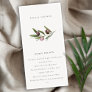 Minimal Olive Branch Foliage Bridal Shower Invite
