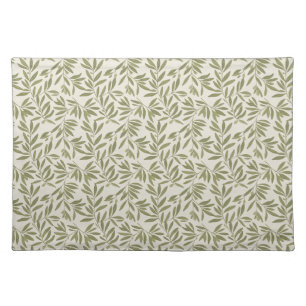 Minimal Olive Branch Pattern Cloth Placemat