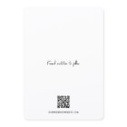 Minimal One Photo Modern QR code wedding website