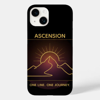 Minimal One-Stroke Mountain Ridge | Sunrise Line Case-Mate iPhone 14 Case