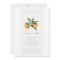 Minimal Orange Botanical Boho Baby Shower Invite