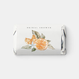 Minimal Orange Foliage Boho Foliage Bridal Shower Hershey's Miniatures