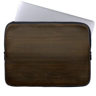 Minimal orange lines laptop sleeve