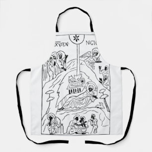 Minimal Orthodox Nativity scene Apron