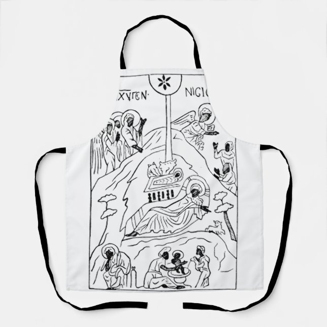 Minimal Orthodox Nativity scene Apron (Front)