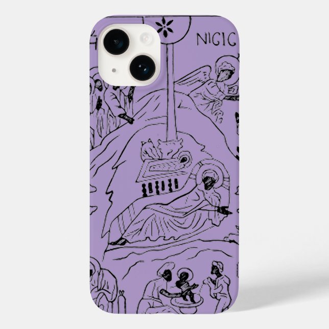 Minimal Orthodox Nativity scene Case-Mate iPhone Case (Back)