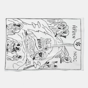 Minimal Orthodox Nativity scene Kitchen Towel