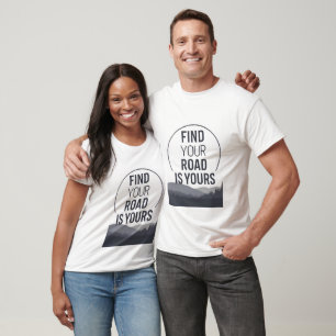 Minimal Outdoor T-Shirt - FIND YOUR ROAD IS YOURS 