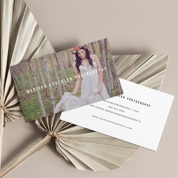 Minimal Overlay | Photography Business Cards by FINEandDANDY at Zazzle