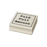 [ Thumbnail: Minimal "Paid Full Amount" Rubber Stamp ]