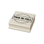 [ Thumbnail: Minimal "Paid in Full" Rubber Stamp ]