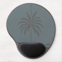 Minimal Palm Tree Pattern Blue Grey Tropical