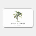 Minimal Palm Tree Tropical Beach Wedding Matchboxes | Zazzle