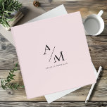 Minimal Pastel Pink Initial & Personalized  3 Ring Binder<br><div class="desc">Stay organized in style with this Minimal Pastel Pink Initial & Personalized 3-Ring Binder. Featuring a sleek and minimalist design, this binder adds a touch of elegance to your office or school supplies. The soft pastel pink background offers a sophisticated look, while the personalized initial or name makes it uniquely...</div>