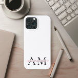 Minimal Pastel Pink Initial & Personalized  iPhone 13 Pro Max Case<br><div class="desc">"Protect your phone in style with our Monogram Pink Initial Personalized Phone Case. This elegant phone case features a sleek pink background and a customizable initial, adding a touch of personalized sophistication to your device. Made from durable materials, it offers excellent protection against scratches, bumps, and everyday wear and tear....</div>