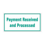 [ Thumbnail: Minimal "Payment Received and Processed" Self-Inking Stamp ]