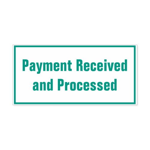 Minimal Payment Received and Processed Self_inking Stamp