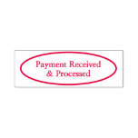 [ Thumbnail: Minimal "Payment Received & Processed" Self-Inking Stamp ]