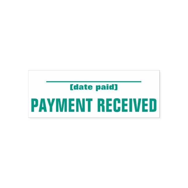 Minimal "PAYMENT RECEIVED" Rubber Stamp (Design)