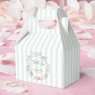 Minimal Perfect Matcha  Bridal Shower Thank You Favor Boxes