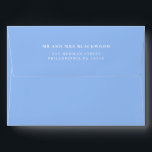 Minimal Periwinkle Blue Return Address Envelope<br><div class="desc">Minimal periwinkle blue return Address</div>
