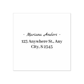 Minimal Personal Address Stamp