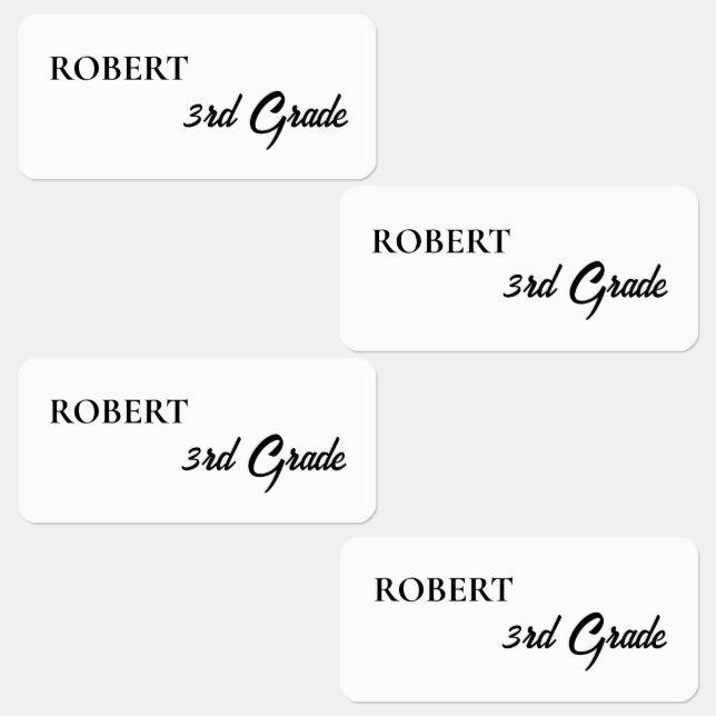 Minimal Personalize kid's clothing label (Group)