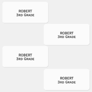 Minimal Personalize kid's clothing label