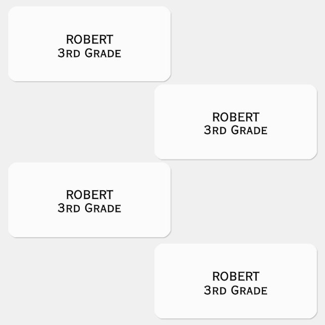 Minimal Personalize kid's clothing label (Group)