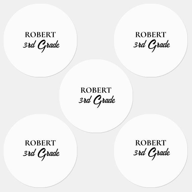 Minimal Personalize kid's clothing label (Group)