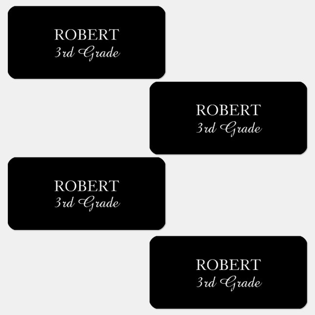 Minimal Personalize kid's name clothing label (Group)