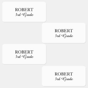 Minimal Personalize kid's name clothing label