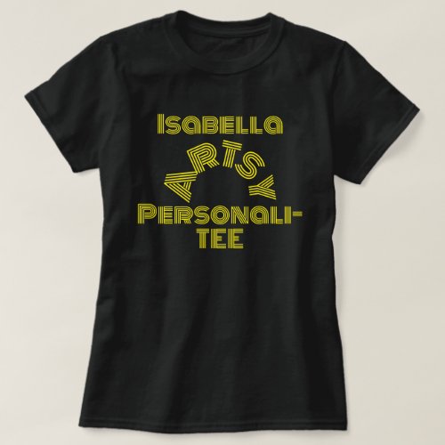 Minimal Personalized Name Artsy Personali_TEE T_Shirt