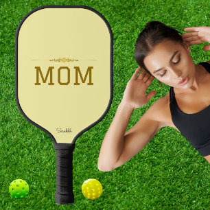 Minimal Personalized Pickleball Mom Custom Name  Carbon Fiber Pickleball Paddle