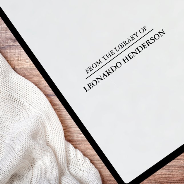 Minimal Personalized Self Inking Rubber Stamp (Creator Uploaded)