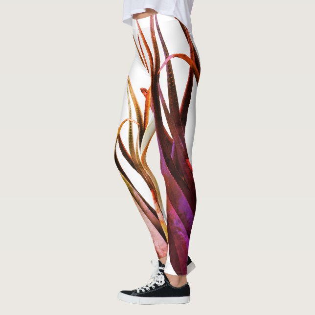 Minimal Photgraphy Leaves Leggings (Left)