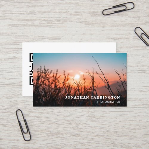 Minimal Photo Business Card