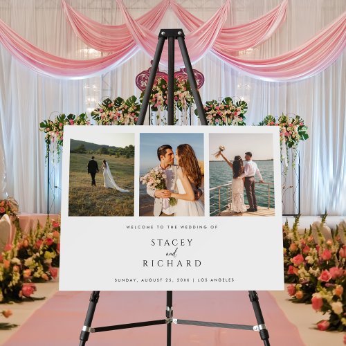 Minimal Photo Reception Welcome Wedding Sign