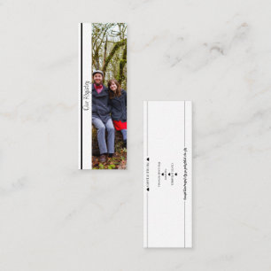 Minimal Photo Wedding Registration Registry Insert