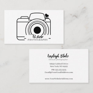 Minimal Photographer Business Card