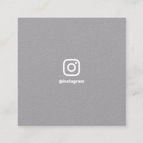 Minimal photographer social media Instagram kraft Calling Card
