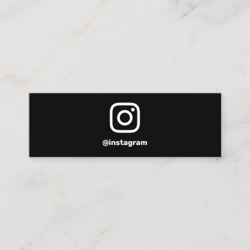 Minimal photographer social media Instagram photo Calling Card