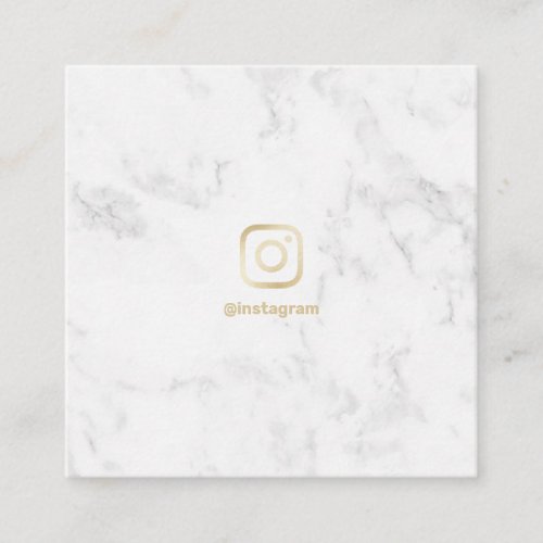 Minimal photography chic gold Instagram marble Calling Card