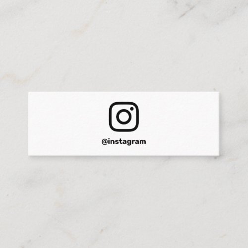 Minimal photography social media Instagram photo Calling Card