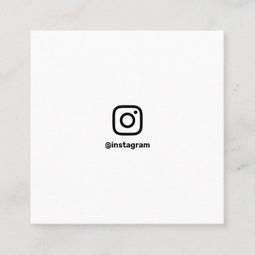 Minimal photography social media Instagram photo Calling Card
