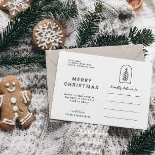 Minimal Pine Holiday Post Card