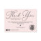 Minimal Pink Black Script Customer Thank You