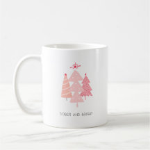 Minimal Pink Christmas Tree Sober And Bright